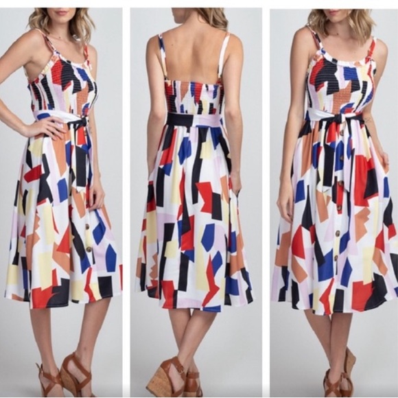 Color Print Midi - Picture 2 of 8